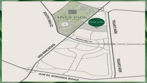 كمبوند هايد بارك سنترال التجمع السادس Hyde Park Central